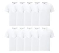 Fruit of the Loom Iconic T Lot de 10 t-shirts pour homme Taille S à 5XL, Blanc., 4XL