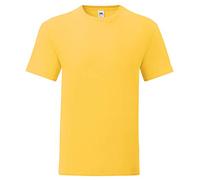Fruit of the Loom Iconic T Lot de 5 t-shirts pour homme Taille S à 5XL, Jaune tournesol., M