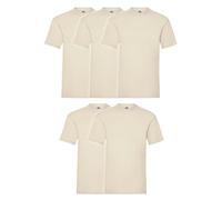 Fruit of the Loom - Iconic Tee, Lightweight Ringspun Tee, 3 packs, T-Shirt Homme, nature, 3XL