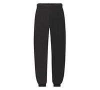 Fruit of the Loom Jogger - Pantalon de sport - Garçon, Noir - Noir, 14-15 ans (Taillefabricant: 164CM)