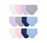 Fruit of the Loom Lightweight Microfiber Underwear, Smooth Under Clothes, Available in Plus Size sous-vêtement, Coloris Assortis, 9 (Lot de 12) Femme