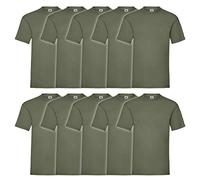 Fruit of the Loom Lot de 10 t-shirts pour homme