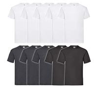 Fruit of the Loom Lot de 10 t-shirts pour homme, Lot de 10 couleurs B108, XXXL