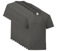 Fruit of the Loom Lot de 10 t-shirts Valueweight, graphite, L