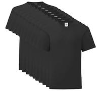 Fruit of the Loom Lot de 10 t-shirts Valueweight, Noir , M