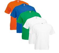 Fruit of The Loom Lot de 10 t-Shirts Valueweight, Set de Couleurs VII, XL