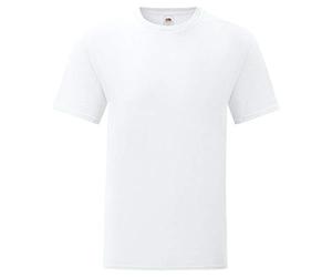 Fruit of the Loom Lot de 10 tee-shirt Iconic T pour homme Taille S - 5XL - Blanc - Large
