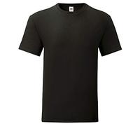 Fruit of the Loom Lot de 10 tee-shirt Iconic T pour homme Taille S - 5XL - Noir - X-Large