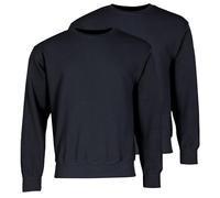 Fruit of the Loom Lot de 2 sweat-shirts classiques + sac en tissu MyShirt gratuit, Bleu marine profond + sac en tissu Myshirt, XL