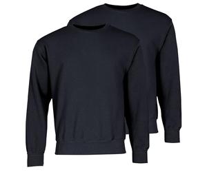 Fruit of the Loom Lot de 2 sweat-shirts classiques Set-In + sac en tissu MyShirt GRATUIT, M