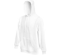 Fruit of the Loom Lot de 2 sweats à capuche - Tailles S, M, L, XL, 2XL, 3XL, 4XL, 5XL, Blanc., XXXL