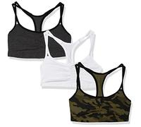Fruit of the Loom Lot de 3 soutiens-gorge de sport à bretelles fines en coton pour femme, 115