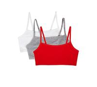 Fruit of the Loom Lot de 3 Soutiens-Gorge de Sport à Bretelles Fines en Coton pour Femme, 85