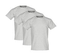 Fruit of the Loom - Lot de 3 t-shirts en coton épais pour homme + sac en tissu Web-Textilien24 - S, M, L, XL, XXL, 3XL - Plusieurs coloris disponibles, L