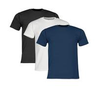 Fruit of the Loom - Lot de 3 t-shirts en coton épais pour homme + sac en tissu Web-Textilien24 - S, M, L, XL, XXL, 3XL - Plusieurs coloris disponibles, XL