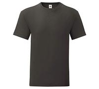 Fruit of the Loom Lot de 3 t-shirts Iconic T pour homme - Taille S à 5XL - Taille : 3XL - Couleur : graphite, graphite, 3XL