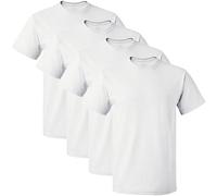 Fruit of the Loom T-shirt Premium Tricot, coupe régulière, col rond, lot de 4, blanc, homme