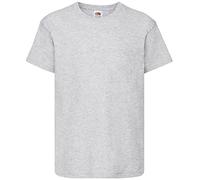 Fruit of The Loom Lot de 5 t-Shirts Unisexes pour Enfants, Heather Grey, 9-11 Ans