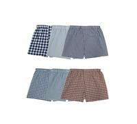 Fruit of the Loom Lot de 6 Boxers tissés sans étiquette pour Homme, Coupe décontractée, évacuation de l'humidité, Rayures Vichy Assorties, XXL
