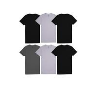 Fruit of the Loom Lot de t-Shirts à Poches sous-vêtement, Bleu/Gris/Noir 00, 6 Homme