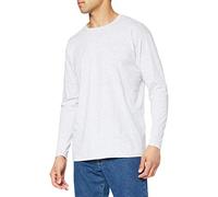Fruit of the Loom Valueweight Long Sleeve Top de Sport, Gris, L Homme