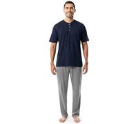 Fruit of the Loom Men's 2-Piece Jersey Knit Pajama Set