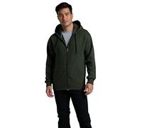 Fruit of The Loom Men's Eversoft Fleece Hoodies (Regular & Big Man), Full Zip-Duffle Bag Green, Small