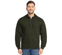 Fruit of The Loom Men's Eversoft Fleece Hoodies (Regular & Big Man), Full Zip-Duffle Bag Green, Small