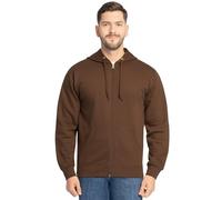 Fruit of The Loom Men's Eversoft Fleece Hoodies (Regular & Big Man), Full Zip-Warm Mocha, X-Large
