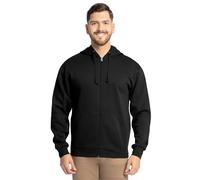 Fruit of the Loom Men's Eversoft Fleece Sweatshirts & Hoodies, Full Zip-Black, Medium