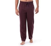 Fruit of the Loom Men's Extended Sizes Jersey Knit Sleep Pajama Lounge Pant (1 & 2 Packs) Bas de Pyjama, Rouge foncé, L Homme