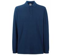 Fruit of the Loom Mens Premium Colours Long Sleeve Cotton Polo Shirt