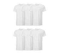 Fruit of the Loom Men's Stay Tucked Crew T-Shirt - Large - White (Pack of 6)