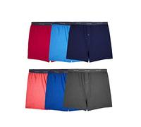 Fruit of the Loom Tag Free Knit Boxer Shorts, Relaxed Fit, Moisture Wicking, Assorted Color Multipacks Caleçon Boxeur, Couleurs Assorties, 5XL Plus Homme