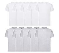Fruit of The Loom Mens Valueweight Crew Neck, Short Sleeve T-Shirt, Not V Neck.