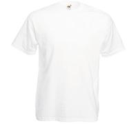 Fruit Of The Loom Mens Valueweight Ras De Cou, T-Shirt Manche Courte, pas Col En V - Blanc-, L-