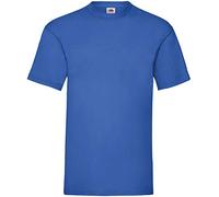 Fruit Of The Loom Mens Valueweight Ras De Cou, T-Shirt Manche Courte, pas Col En V - Bleu Roi, M