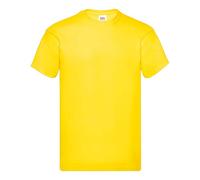 Fruit of the Loom Original Lot de 5 t-shirts pour homme, jaune, L