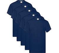 Fruit of the Loom Original Lot de 5 t-shirts pour homme, L