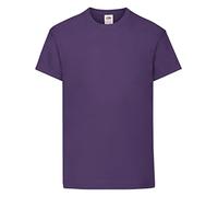 Fruit of the Loom Original T-shirt - 21 Couleurs/âge 3-15 ans. - violet - 14 ans
