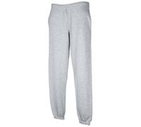Fruit of the Loom Pantalon de Jogging élastique de qualité supérieure pour Homme 70/30, Gris, 31-35