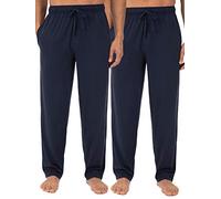 Fruit of the Loom Pantalon de Pyjama en Jersey pour Homme, Disponible en Grandes Tailles, Pantalon de Nuit ou de détente (en Lot de 2 ou à l’unité), 4X