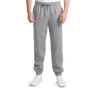 Fruit of the Loom Pantalon de survêtement et Jogging en Polaire Eversoft, Mélange de Coton-Gris chiné, 36-41 Homme