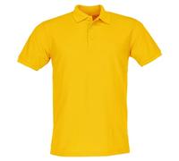 Fruit of the Loom Polo 65/35 + sac en tissu MyShirt gratuit, jaune, 3XL