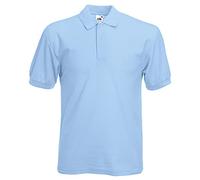 Fruit of the Loom Polo à Manches Courtes 100% Coton piqué pour Homme (M) (Bleu Marine)