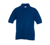 Fruit Of The Loom - Polo à manches courtes - Enfant Multicolore Bleu azur/bleu ciel 7-8 ans