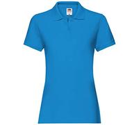 Fruit of the Loom Polo à Manches Courtes pour Femme (2XL) (Bleu Azur)