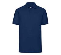 Fruit of the Loom - Polo - coupe droite - Manches Courtes Homme - bleu - XL