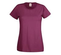 Fruit of the Loom - Polo - Femme Multicolore Vin Medium