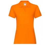 Fruit of the Loom Polo Femme Premium en Coton, Manches Courtes